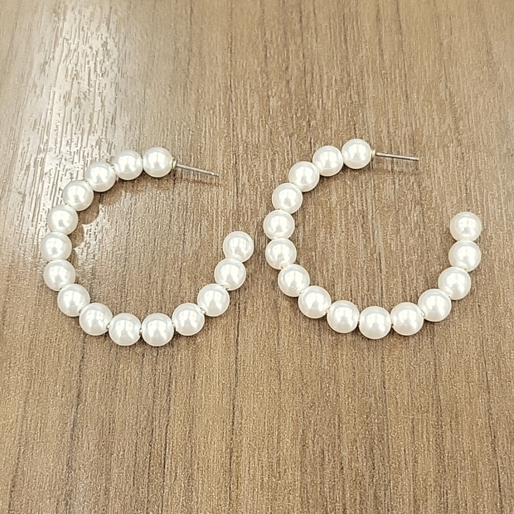 Jcrew Factory Pearl Hoops